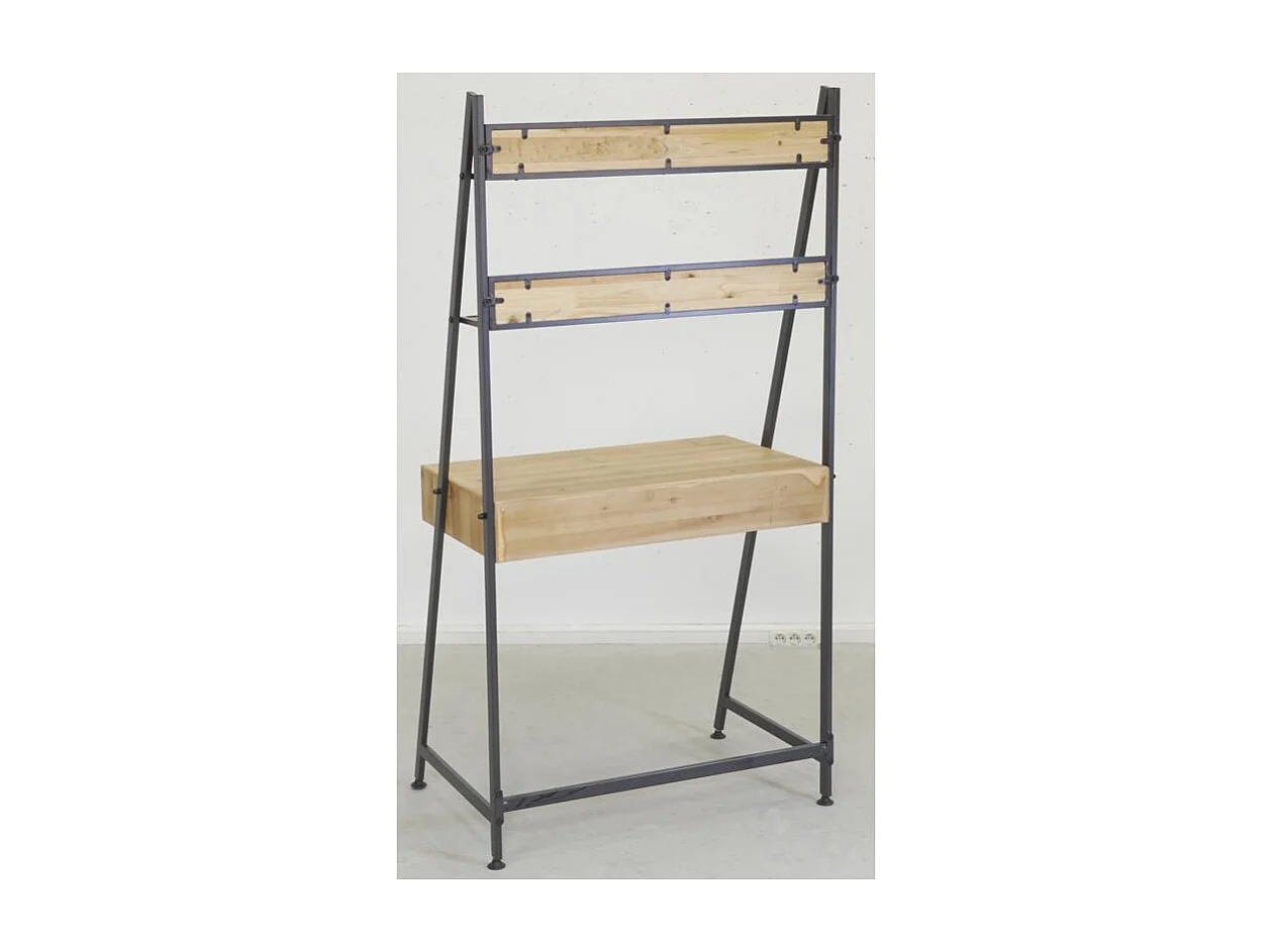 Étagère bureau en bois et métal