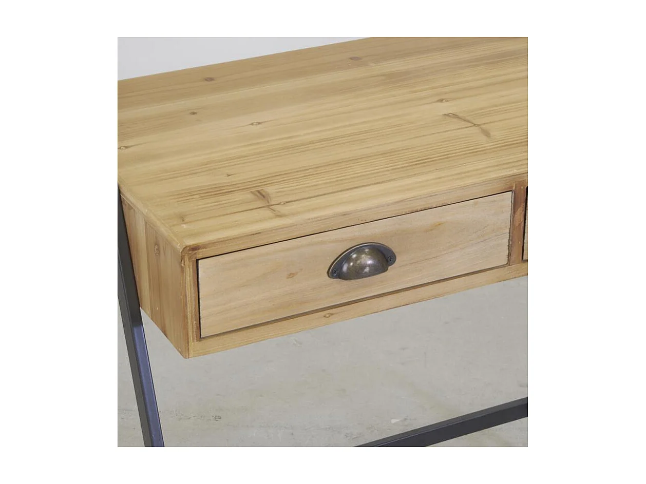 Étagère bureau en bois et métal