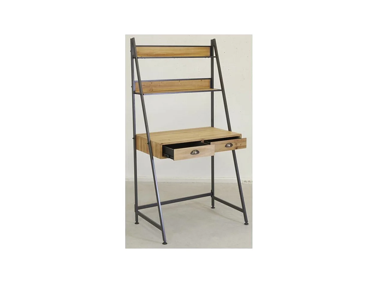 Étagère bureau en bois et métal