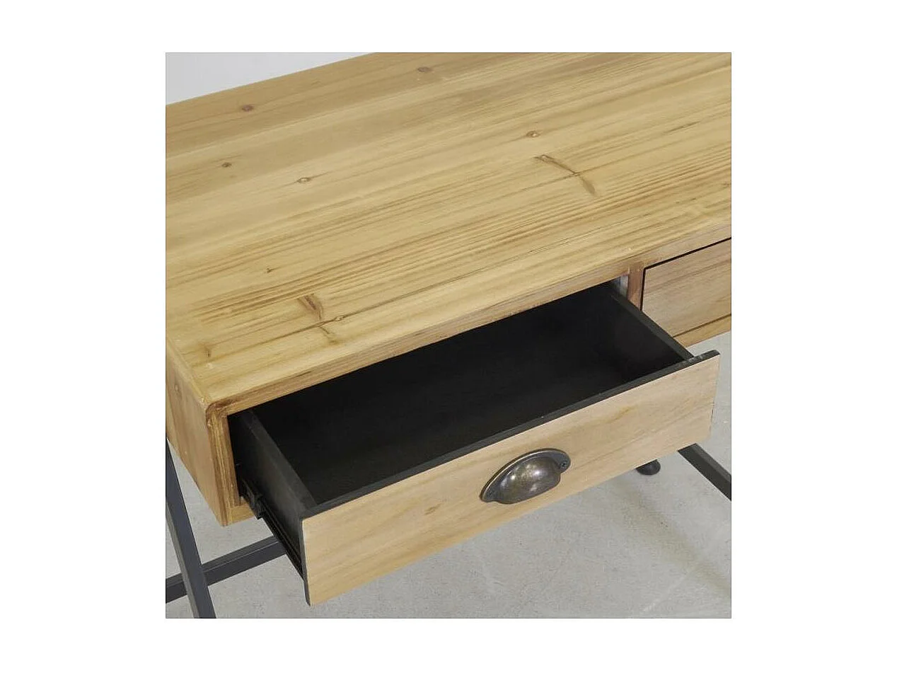 Étagère bureau en bois et métal