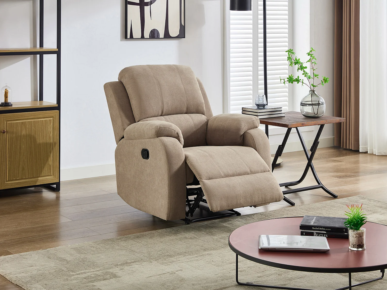 Relaxsessel - Mikrofaser - Taupe - BRODY