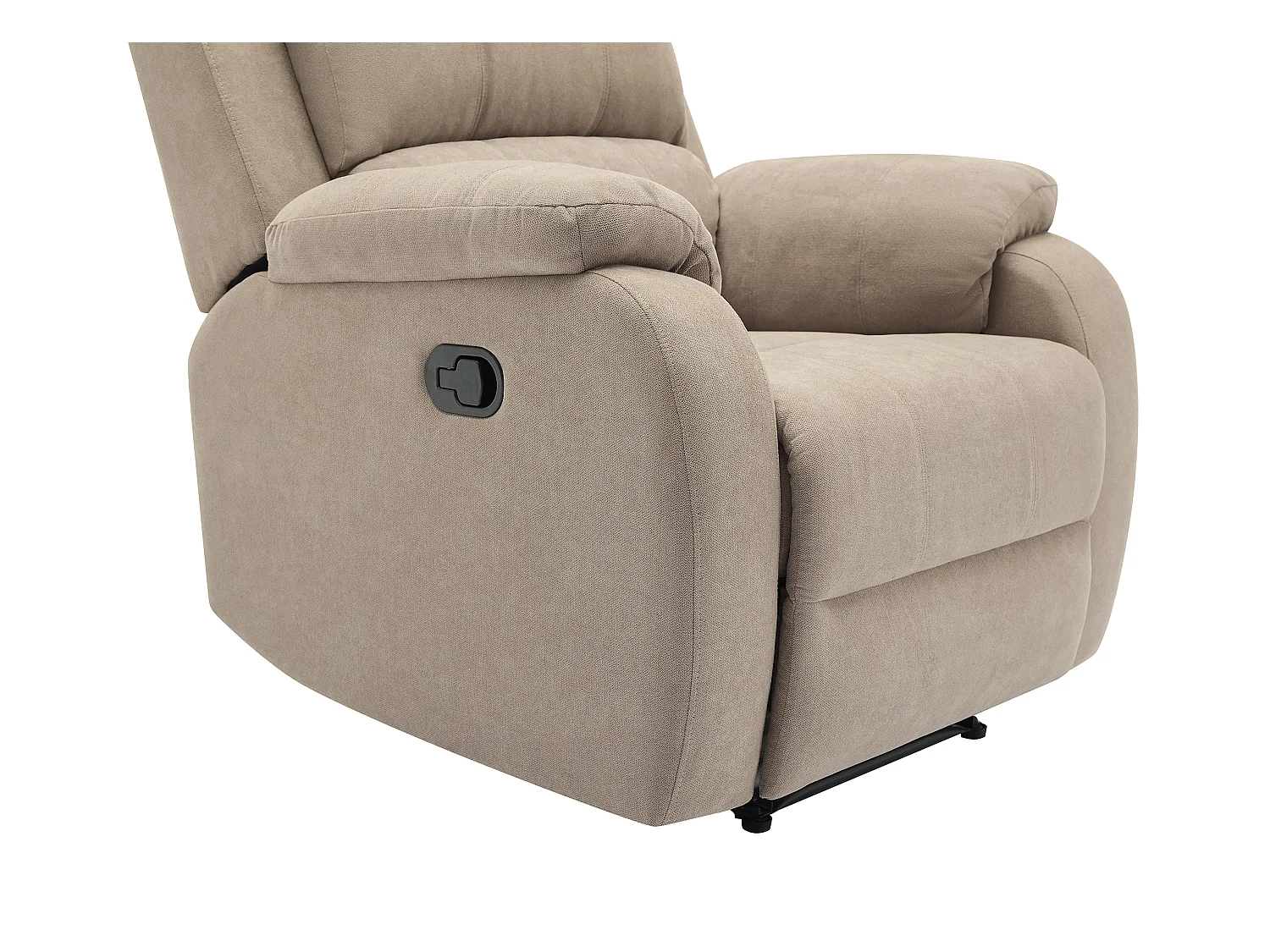 BRODY afslapningsstol i taupe mikrofiber