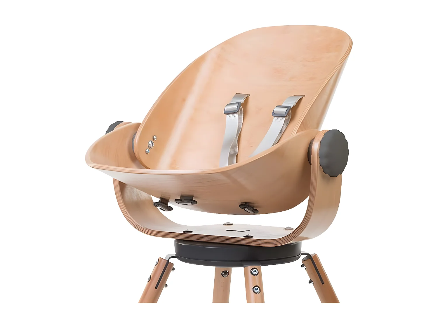 Siège de chaise haute Evolu Newborn Bois Naturel Anthracite