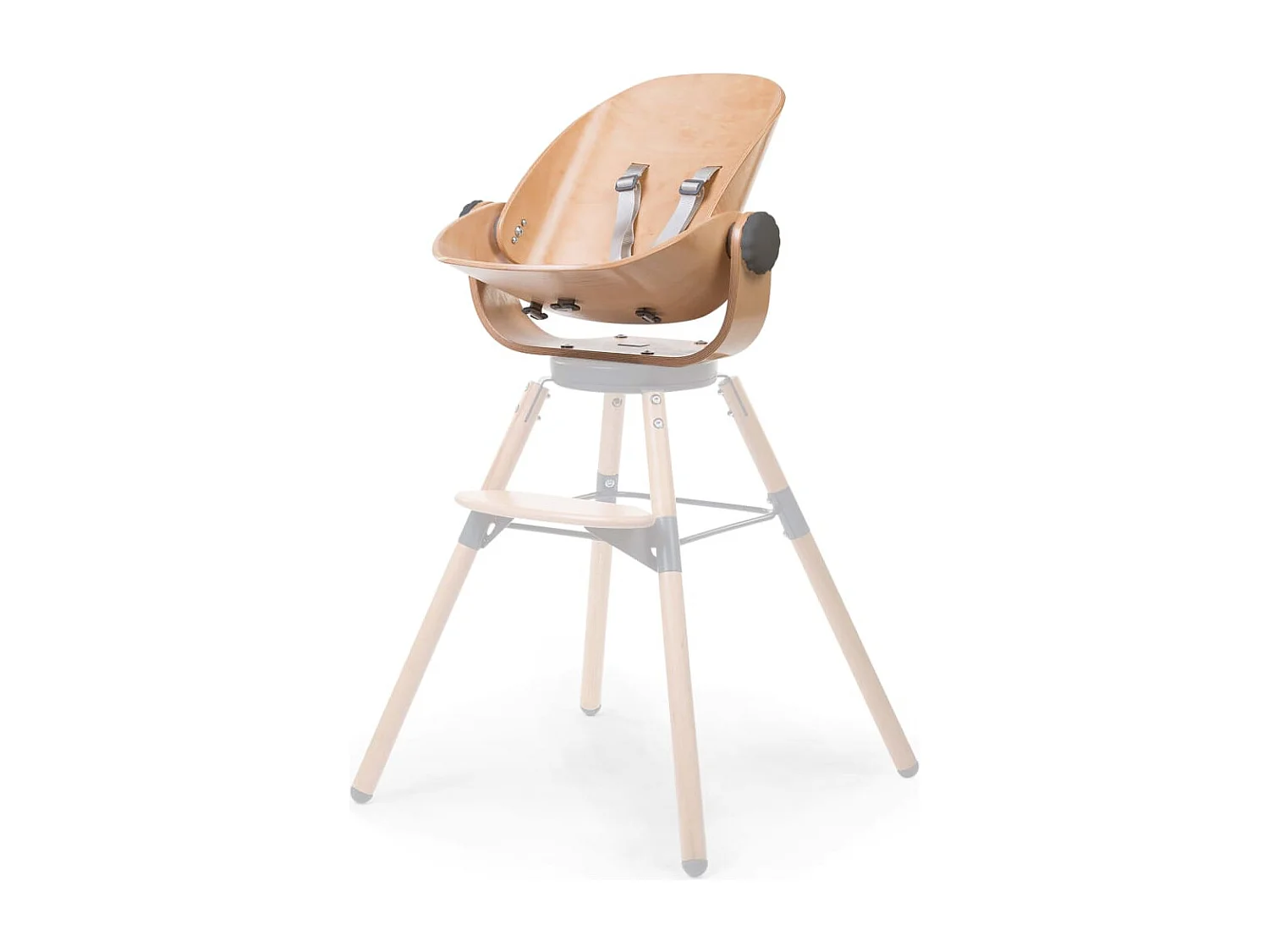 Siège de chaise haute Evolu Newborn Bois Naturel Anthracite