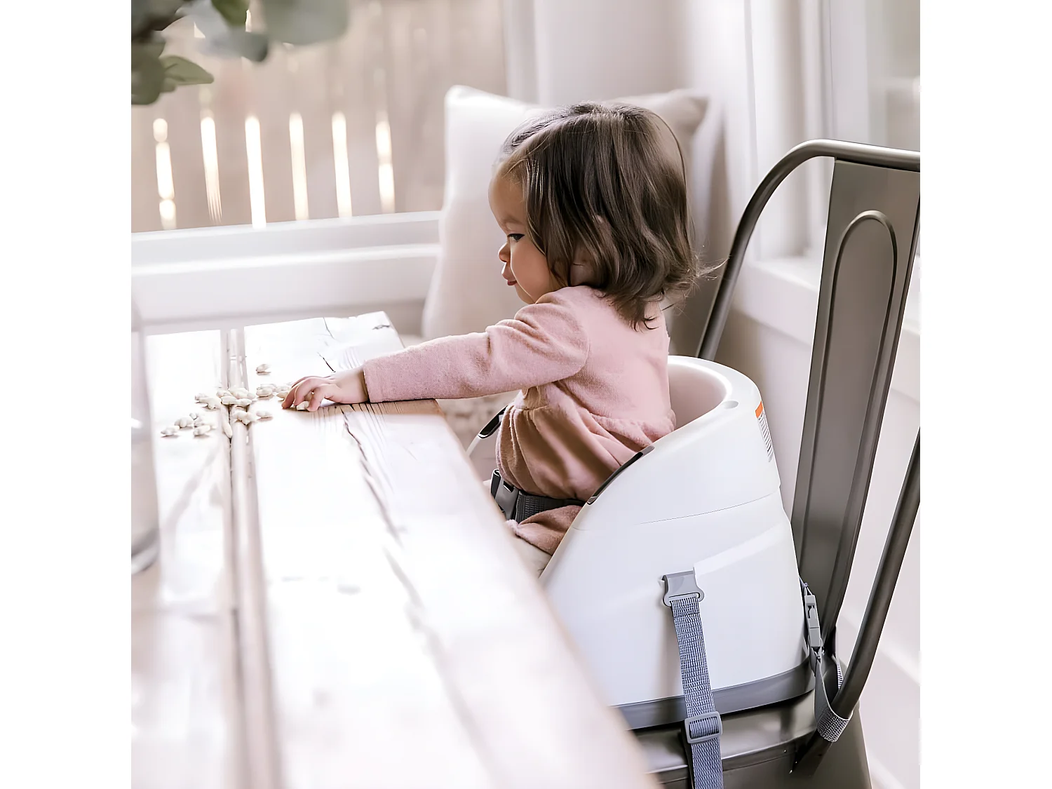 Siège d'appoint pour bébé 2 en 1 Baby Base Ardoise