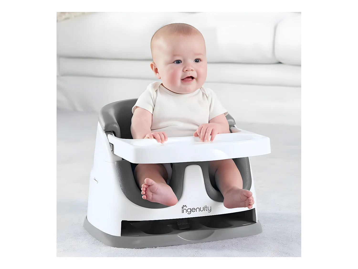 Siège d'appoint pour bébé 2 en 1 Baby Base Ardoise