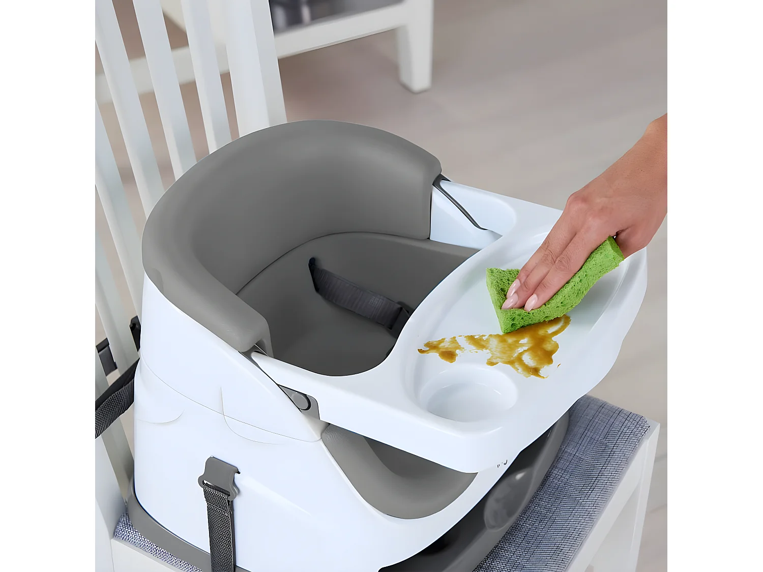 Siège d'appoint pour bébé 2 en 1 Baby Base Ardoise