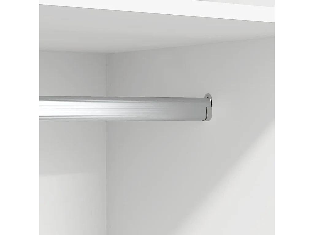 Garde-robe Blanc 50x50x200 cm Bois d'ingénierie