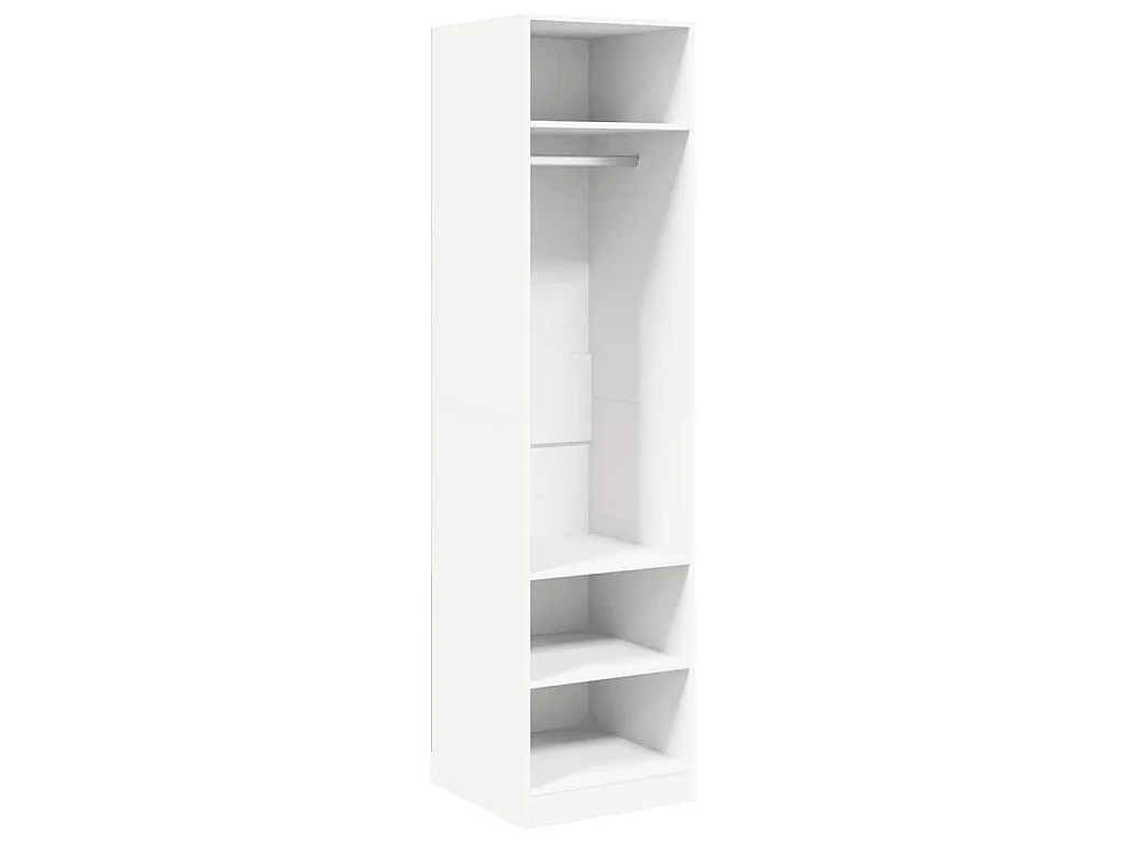 Garde-robe Blanc 50x50x200 cm Bois d'ingénierie