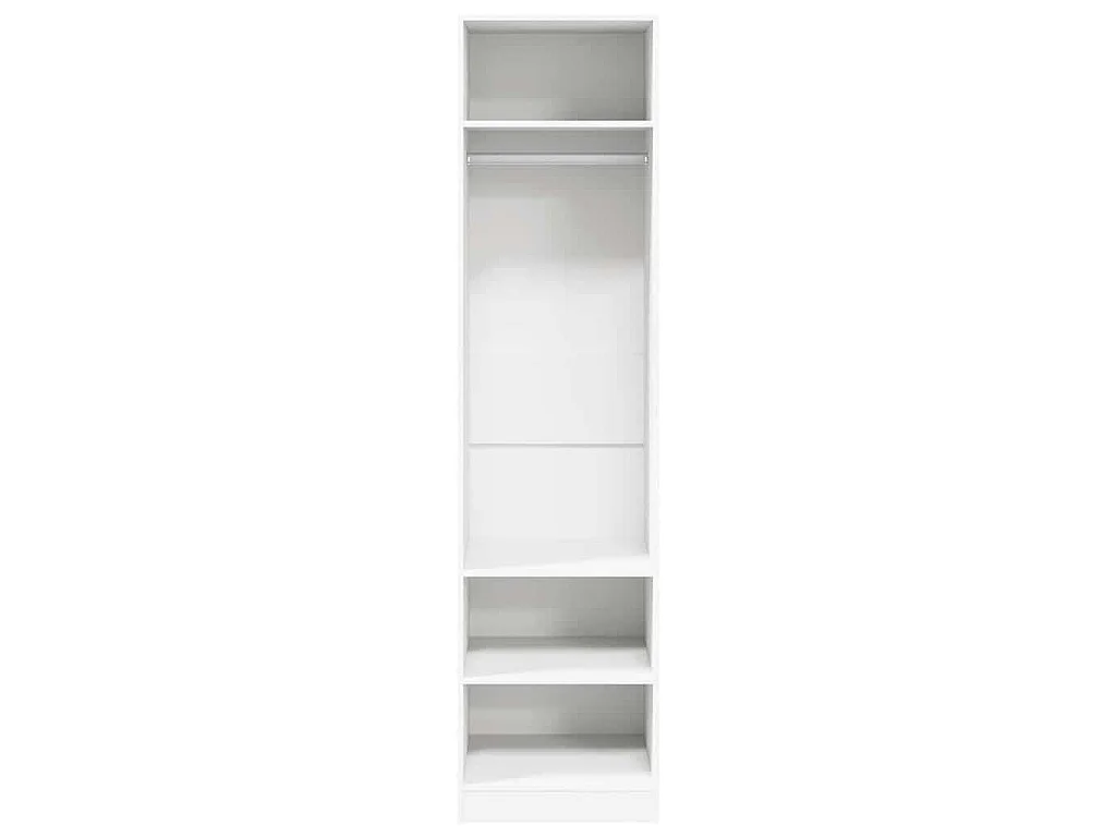 Garde-robe Blanc 50x50x200 cm Bois d'ingénierie