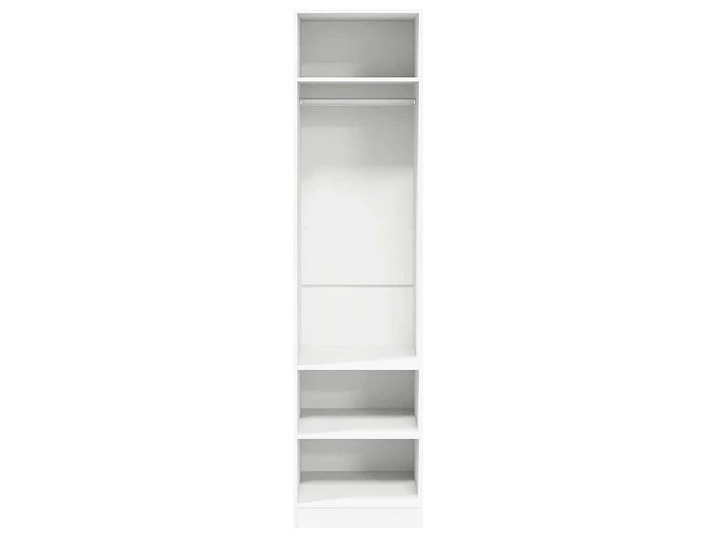 Armadio Bianco 50x50x200 cm in Legno Multistrato