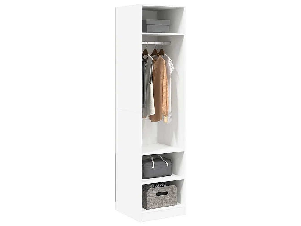 Armadio Bianco 50x50x200 cm in Legno Multistrato