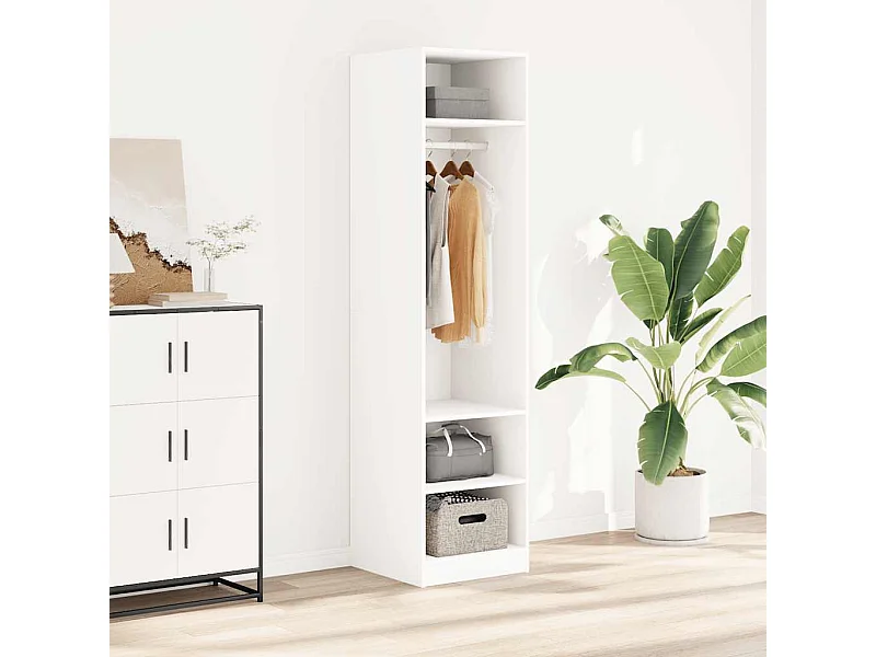 Garde-robe Blanc 50x50x200 cm Bois d'ingénierie