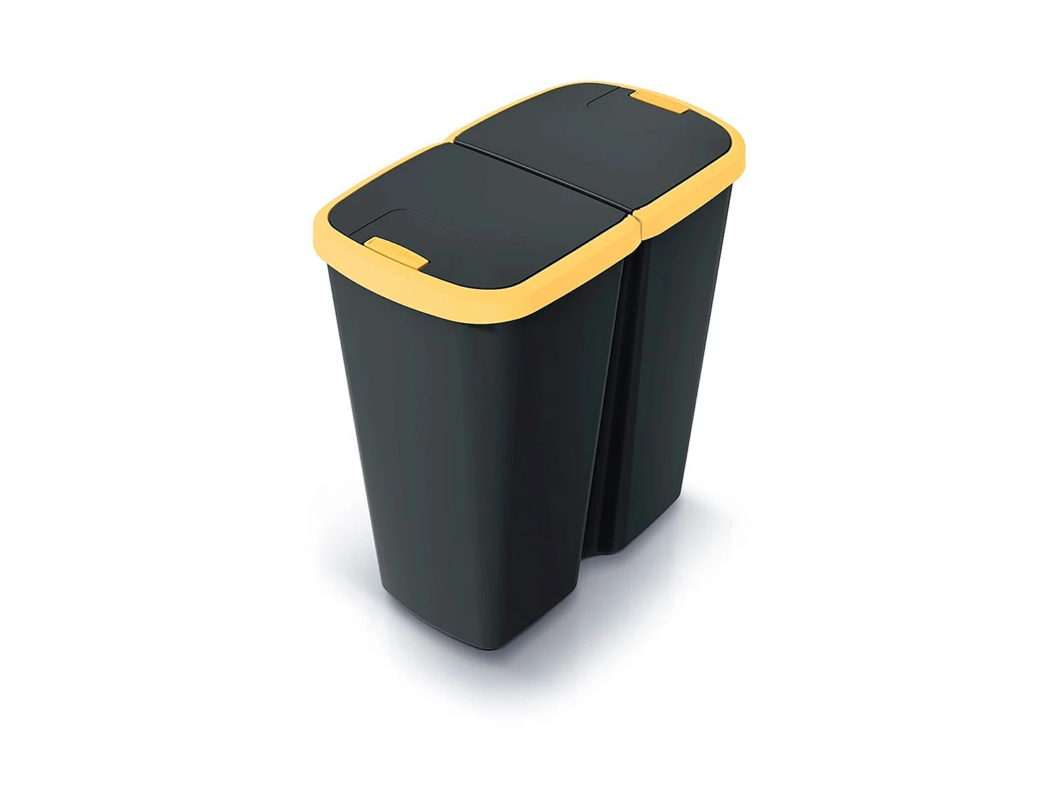 poubelle avec 2 couvercles indépendantes de 50L Keden 54x24x56