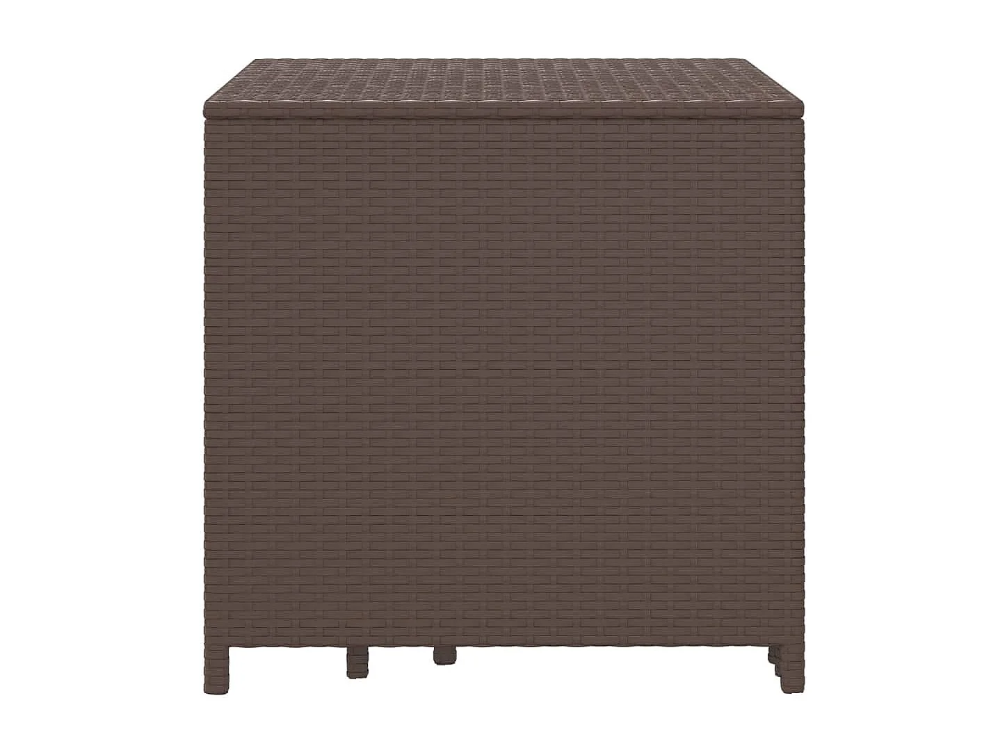 Tafeltjesset 3 st poly rattan bruin
