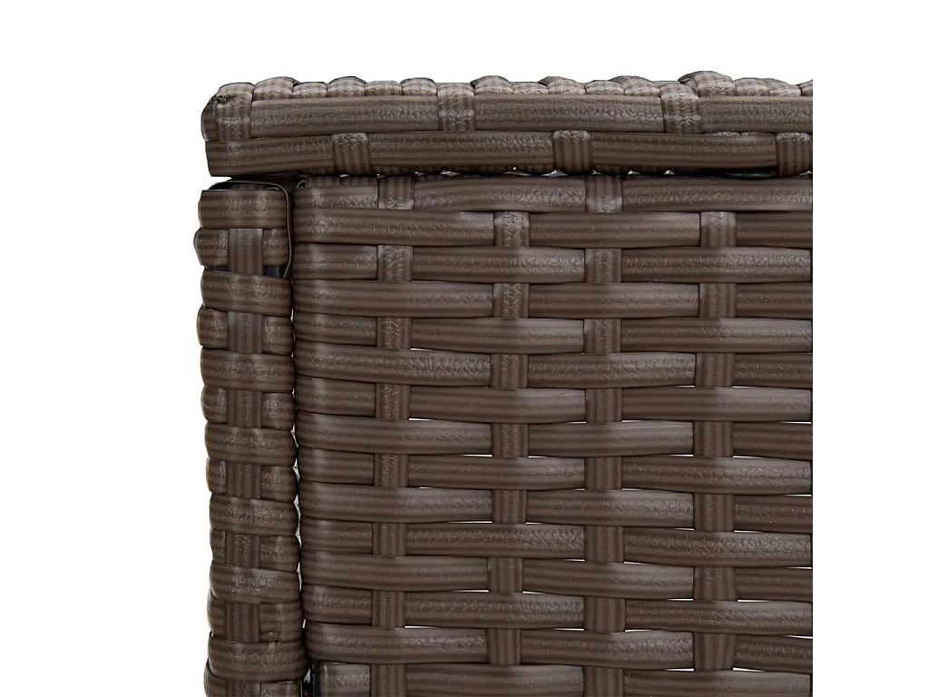 Tafeltjesset 3 st poly rattan bruin