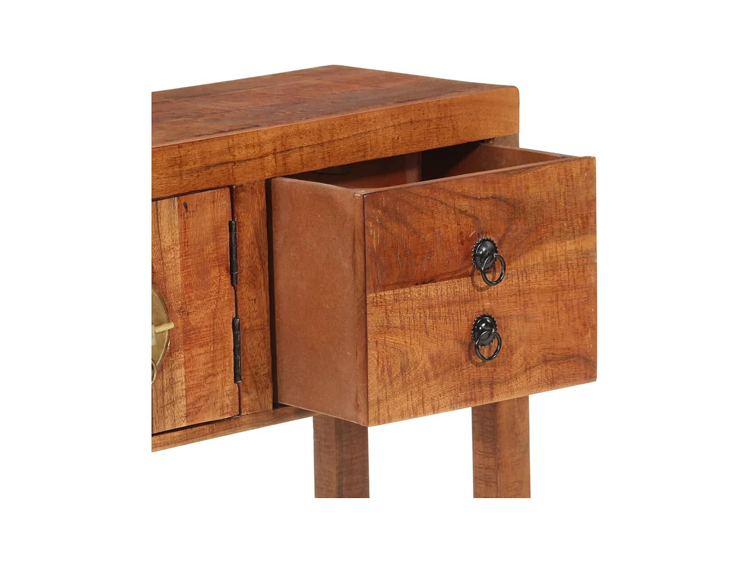 Table console 120x32x80 cm bois massif d'acacia