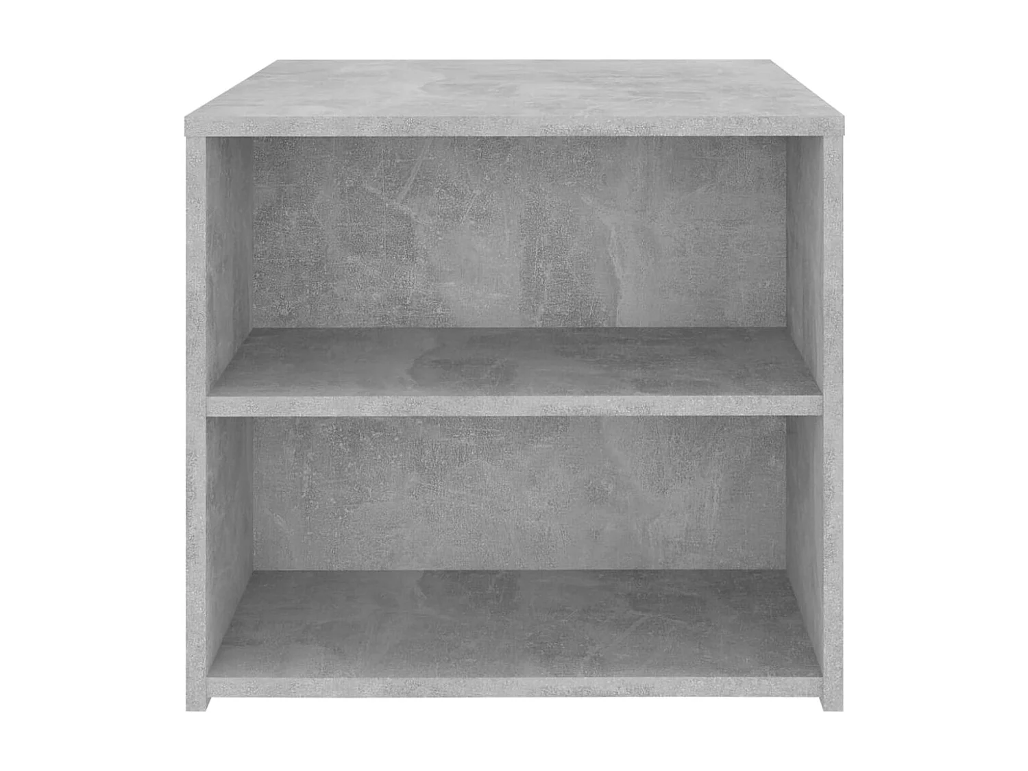 Mesa de apoio 50x50x45 cm derivados de madeira cinzento cimento