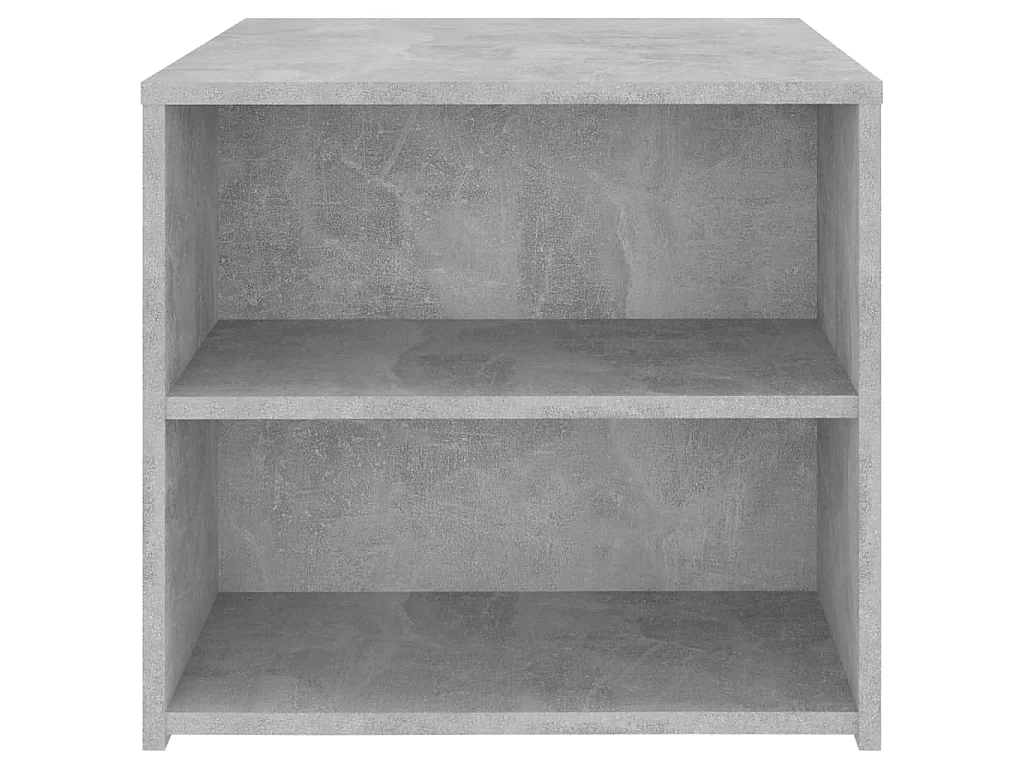Bijzettafel 50x50x45 cm bewerkt hout betongrijs