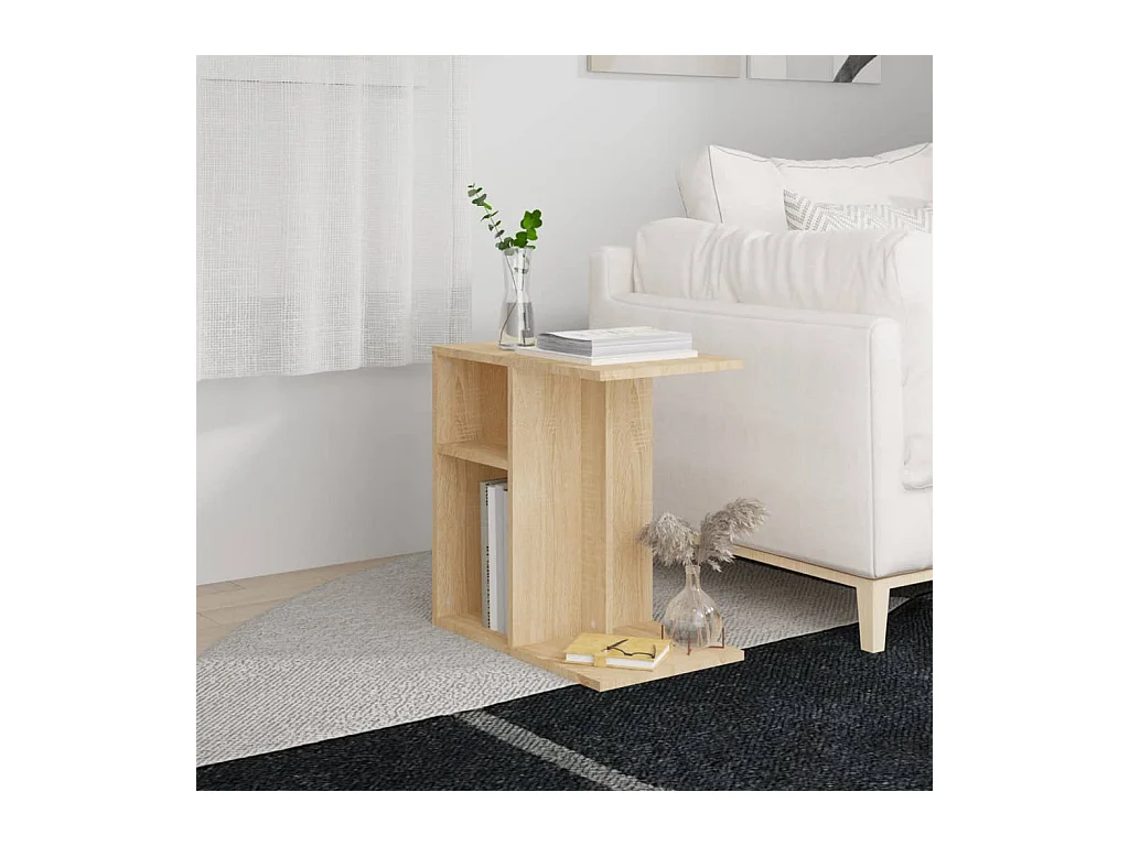 Table d'appoint Chêne sonoma 50x30x50 cm Bois d’ingénierie