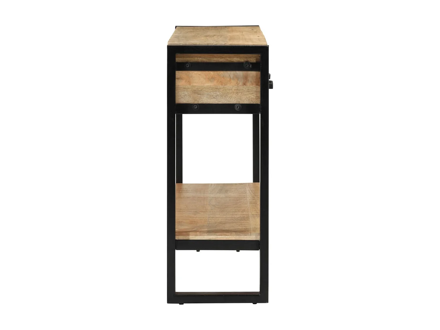 Wandtafel 110x30x76 cm massief ruw mangohout