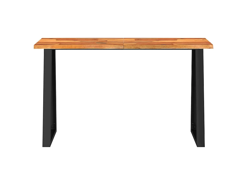 Wandtafel met natuurlijke rand 140x40x80 cm massief acaciahout