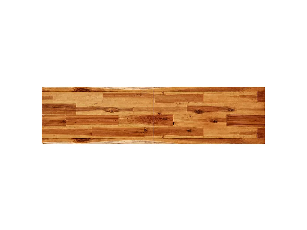 Wandtafel met natuurlijke rand 140x40x80 cm massief acaciahout