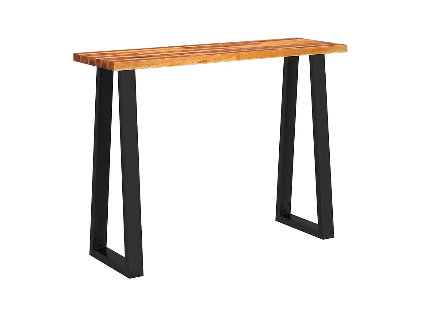 Konsolentisch Baumkante 110x35x80 cm Massivholz Akazie