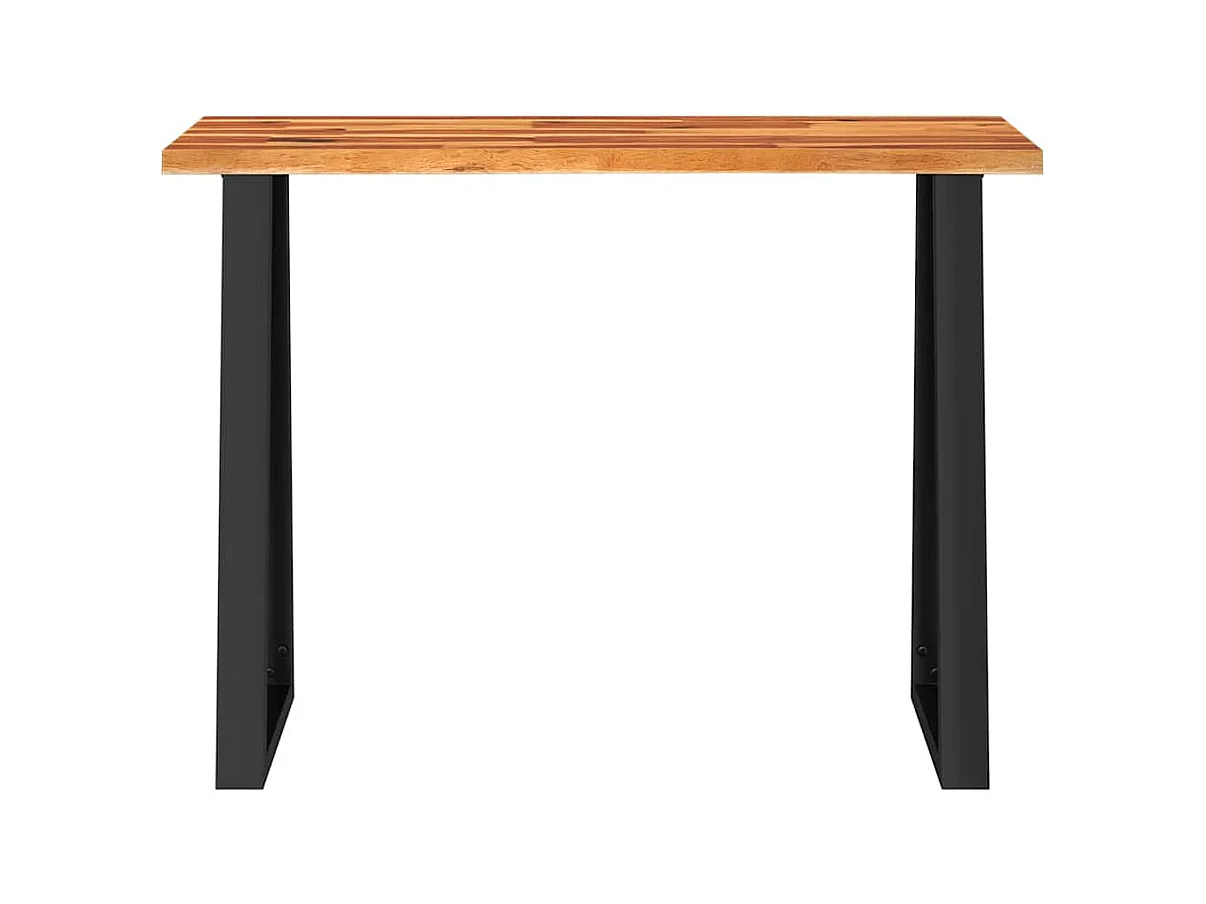 Konsolentisch Baumkante 110x35x80 cm Massivholz Akazie