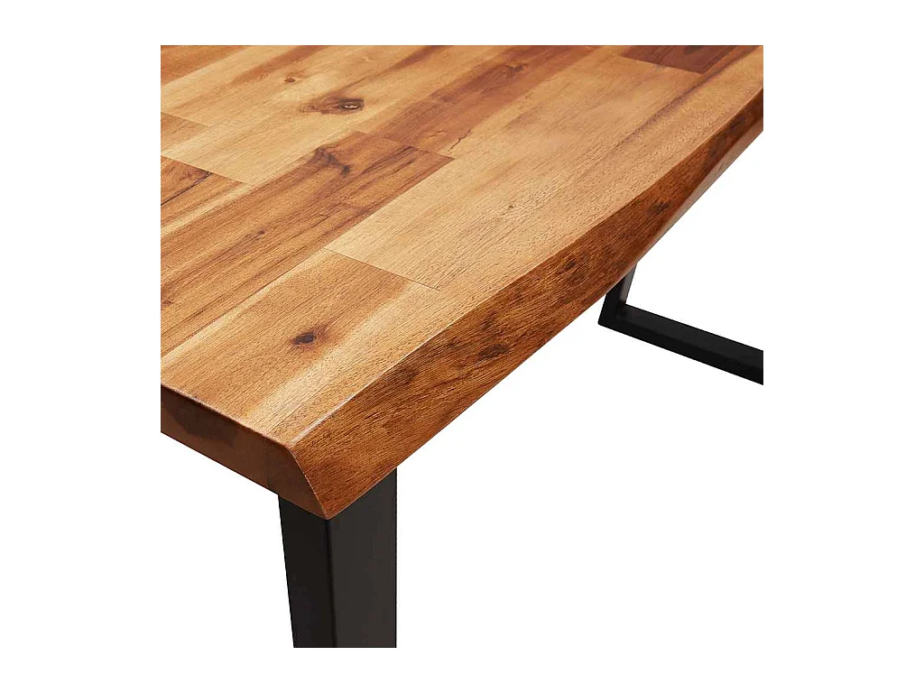 Konsolentisch Baumkante 110x35x80 cm Massivholz Akazie