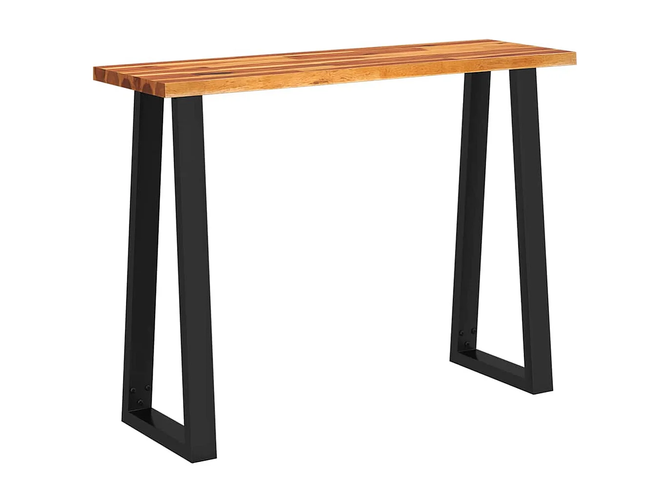 Konsolentisch Baumkante 110x35x80 cm Massivholz Akazie