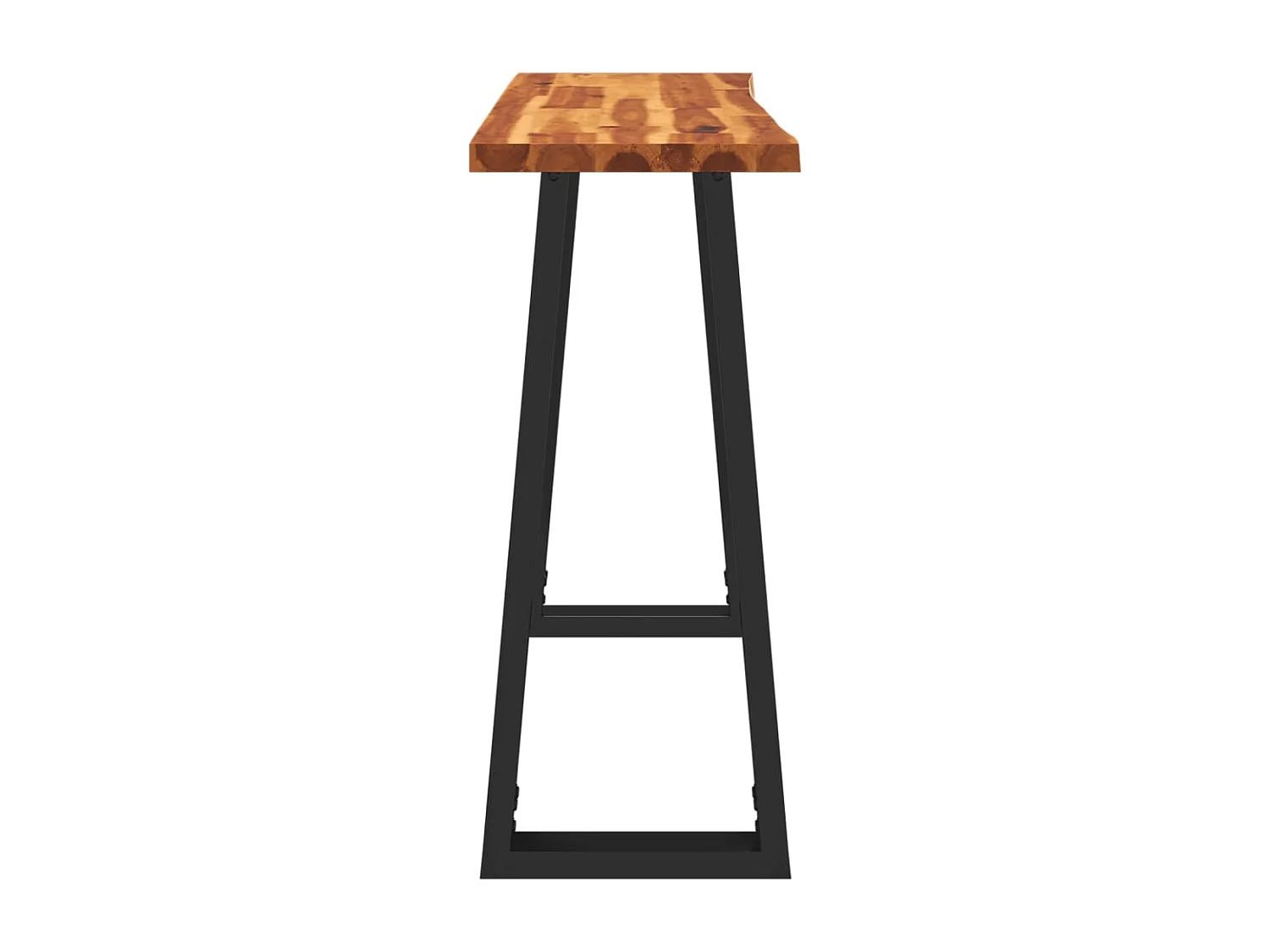 Konsolentisch Baumkante 110x35x80 cm Massivholz Akazie