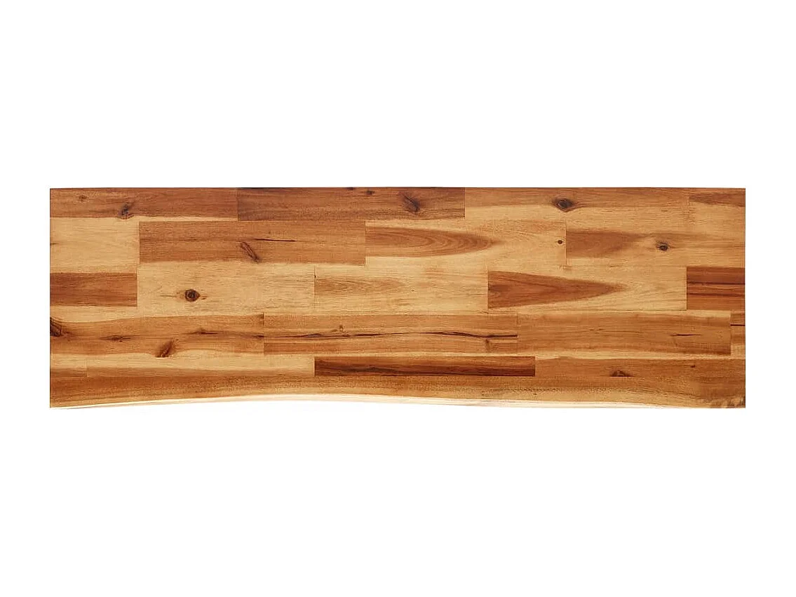 Konsolentisch Baumkante 110x35x80 cm Massivholz Akazie