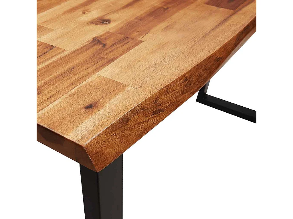 Konsolentisch Baumkante 110x35x80 cm Massivholz Akazie