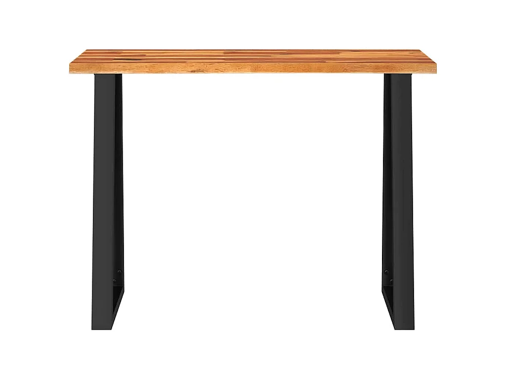 Konsolentisch Baumkante 110x35x80 cm Massivholz Akazie