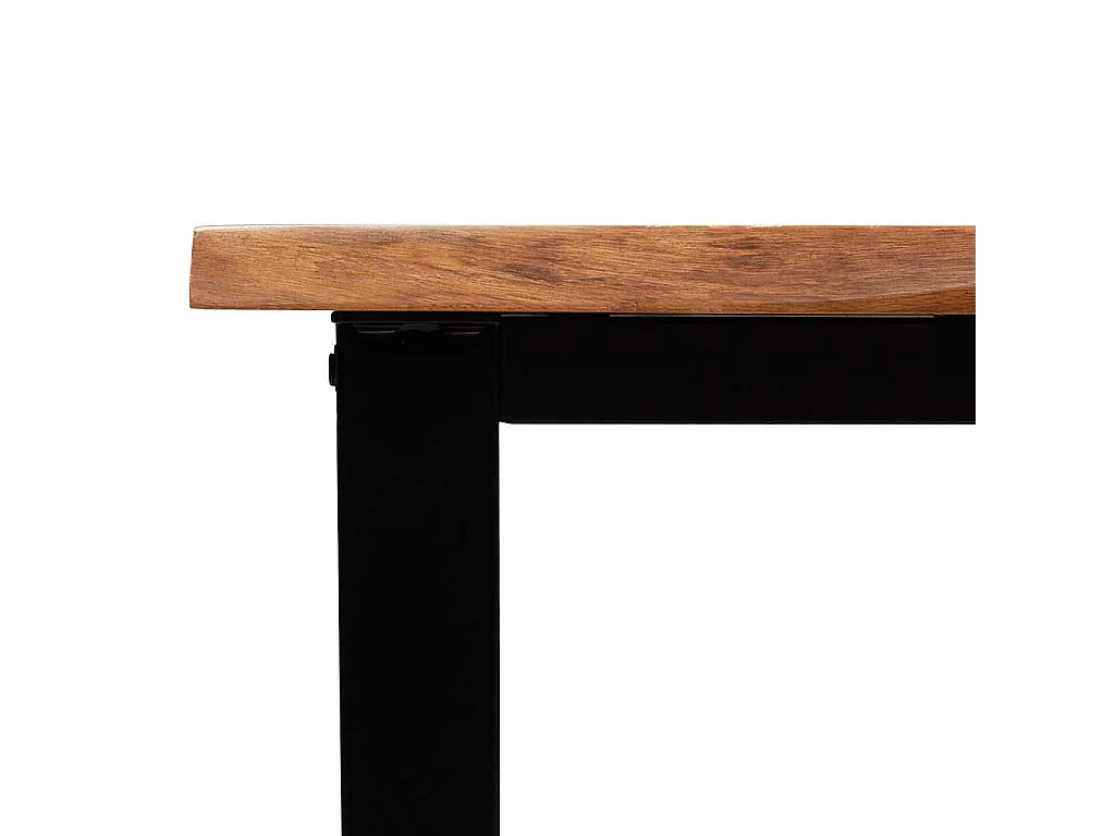 Konsolentisch Baumkante 110x35x80 cm Massivholz Akazie