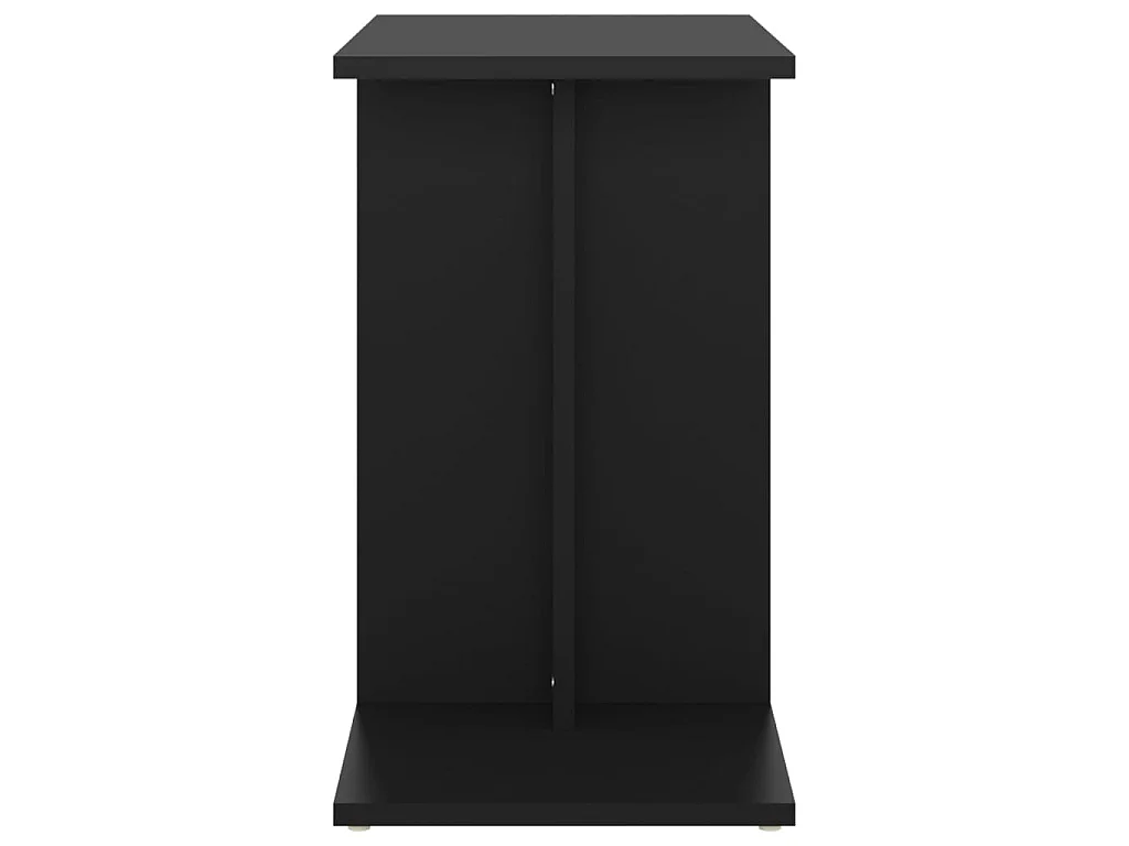 Bijzettafel 50x30x50 cm bewerkt hout zwart