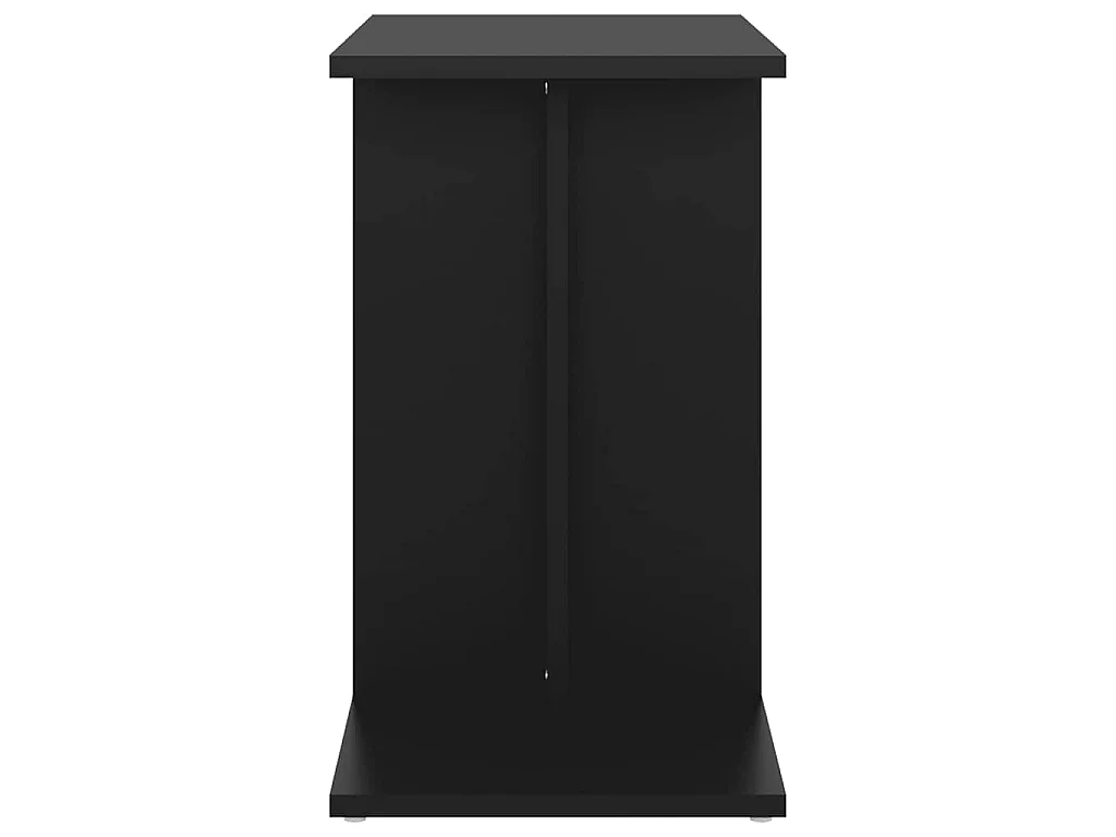 Tavolino Nero 50x30x50 cm in Legno Multistrato