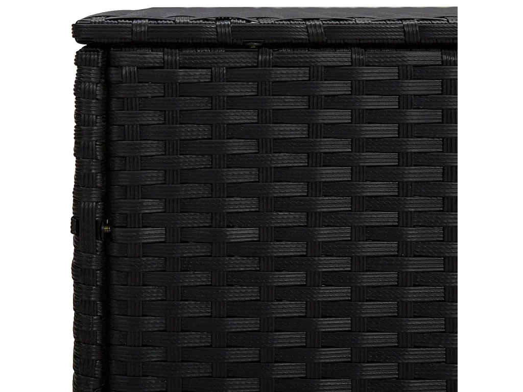 Bijzettafels 3 st poly rattan zwart