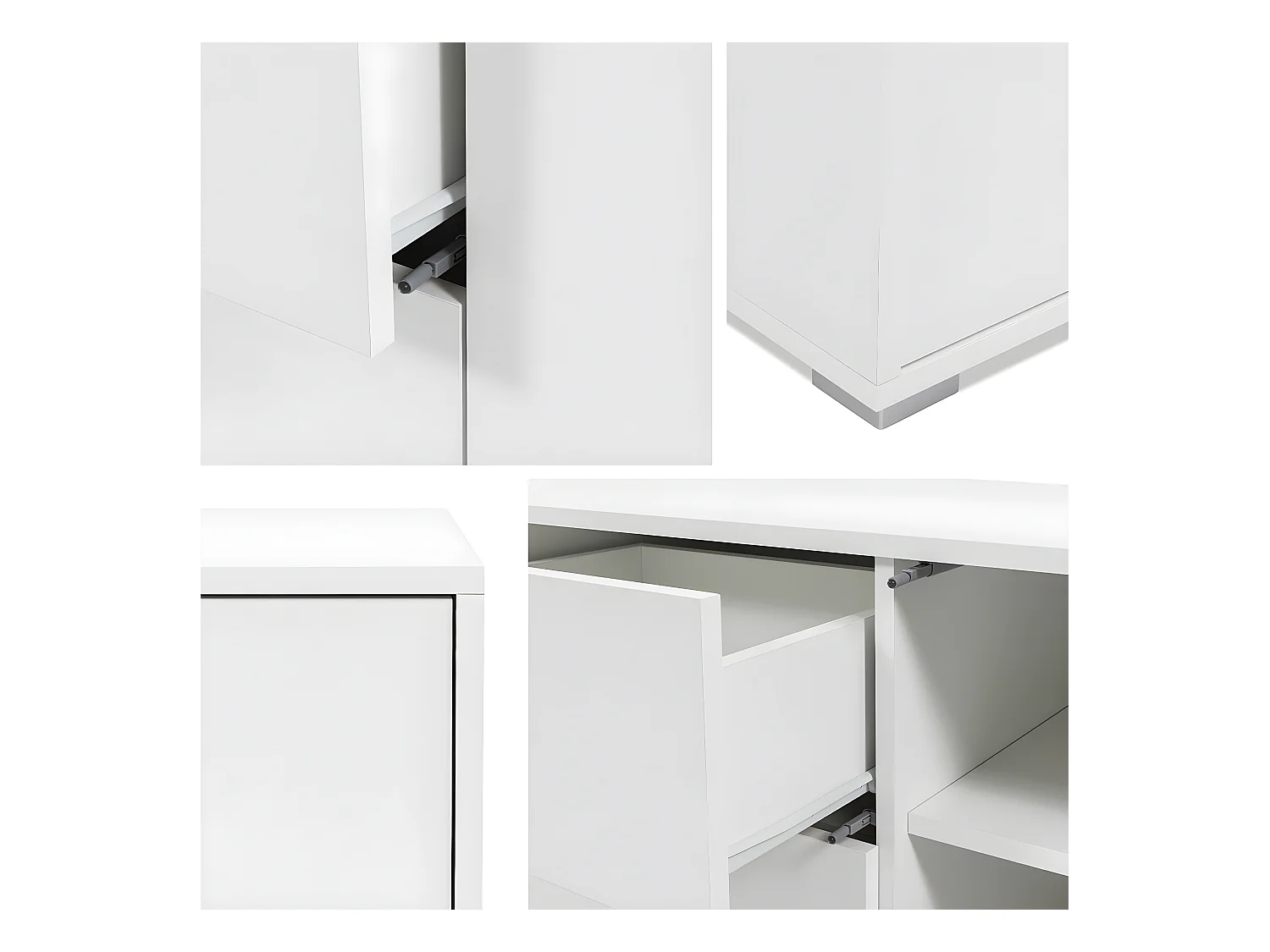 Mobile porta TV Comfivo Fersoe 109, Bianco, 141x50x41cm