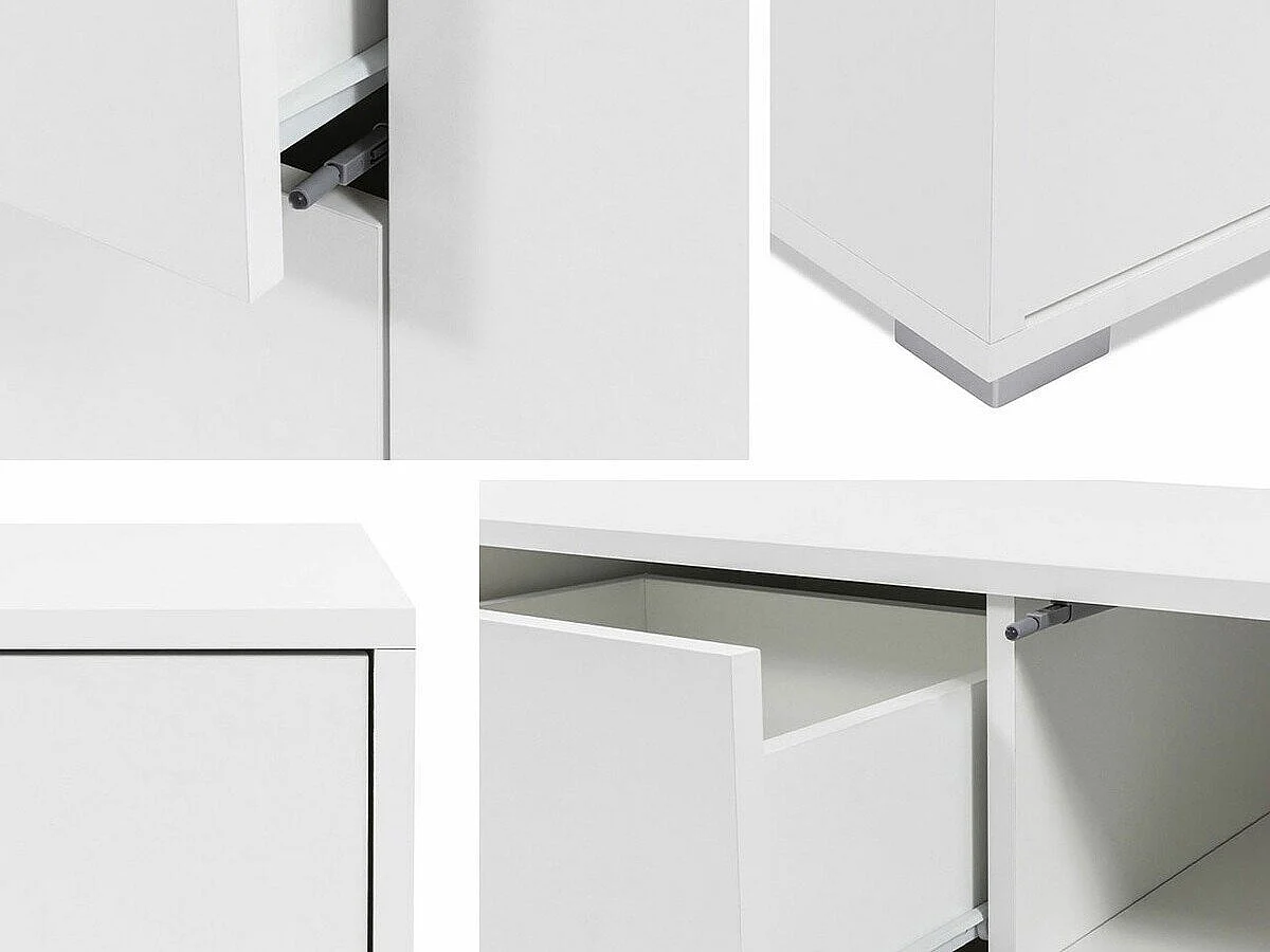 Mobile porta TV Comfivo Tutela, Bianco, 141x50x41cm