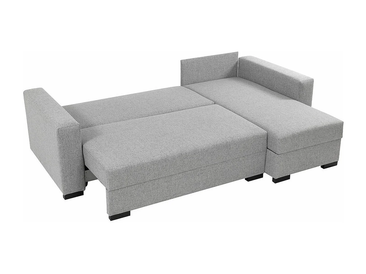 Sofá rinconero Columbus 187, Verde, Función de descanso, Almacenaje, 242x155x88cm