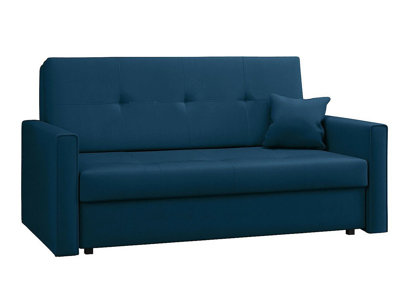 Canapé convertible 2 places en tissu bleu COLUMBUS 85x153x98 cm