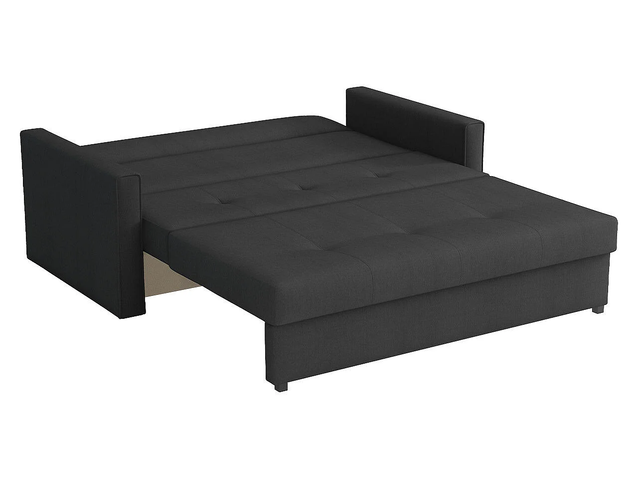 Canapé convertible 2 places en tissu rouge COLUMBUS 85x153x98 cm