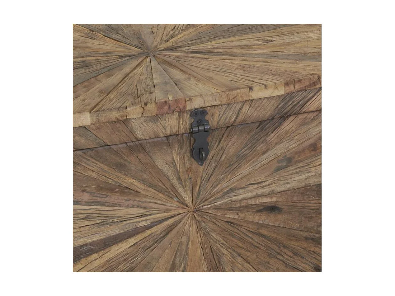 Coffre de rangement en bois recyclé