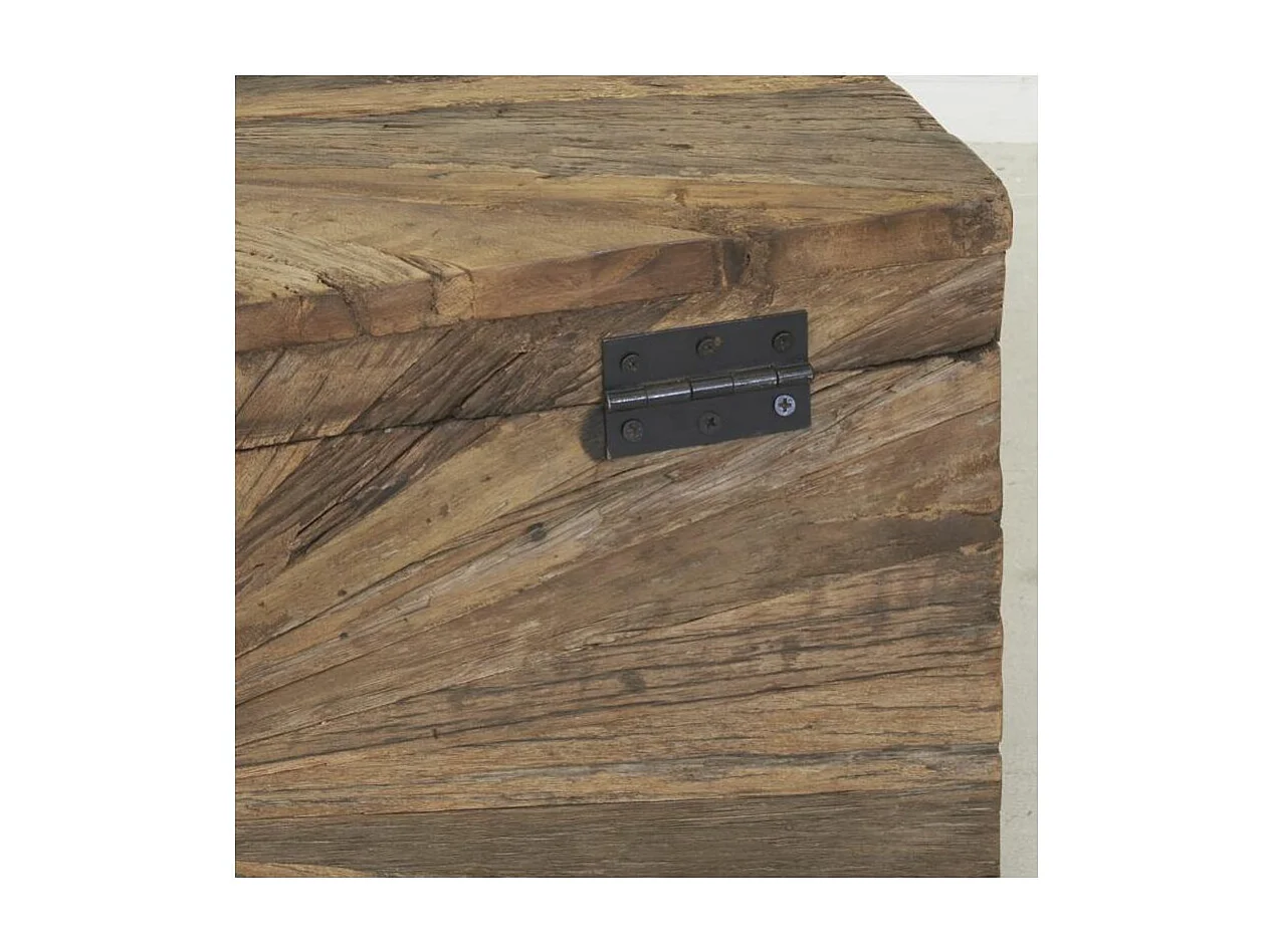 Coffre de rangement en bois recyclé