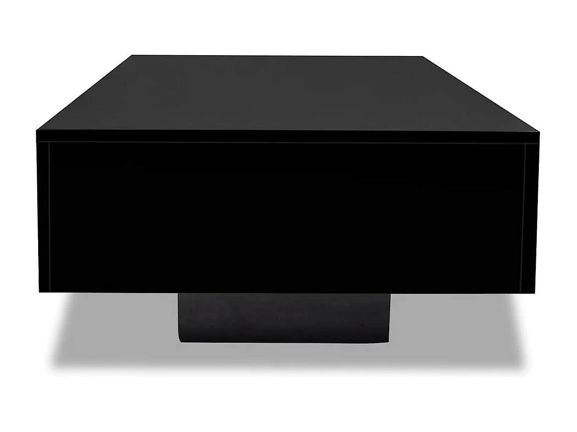 Table basse noir brillant