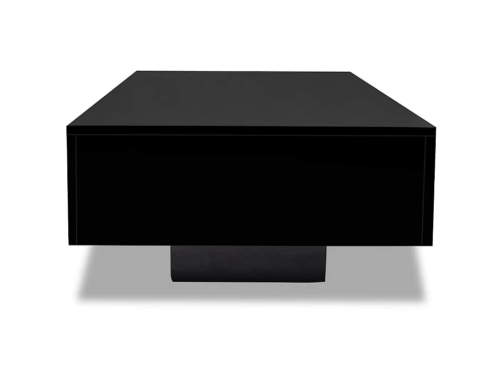 Table basse noir brillant