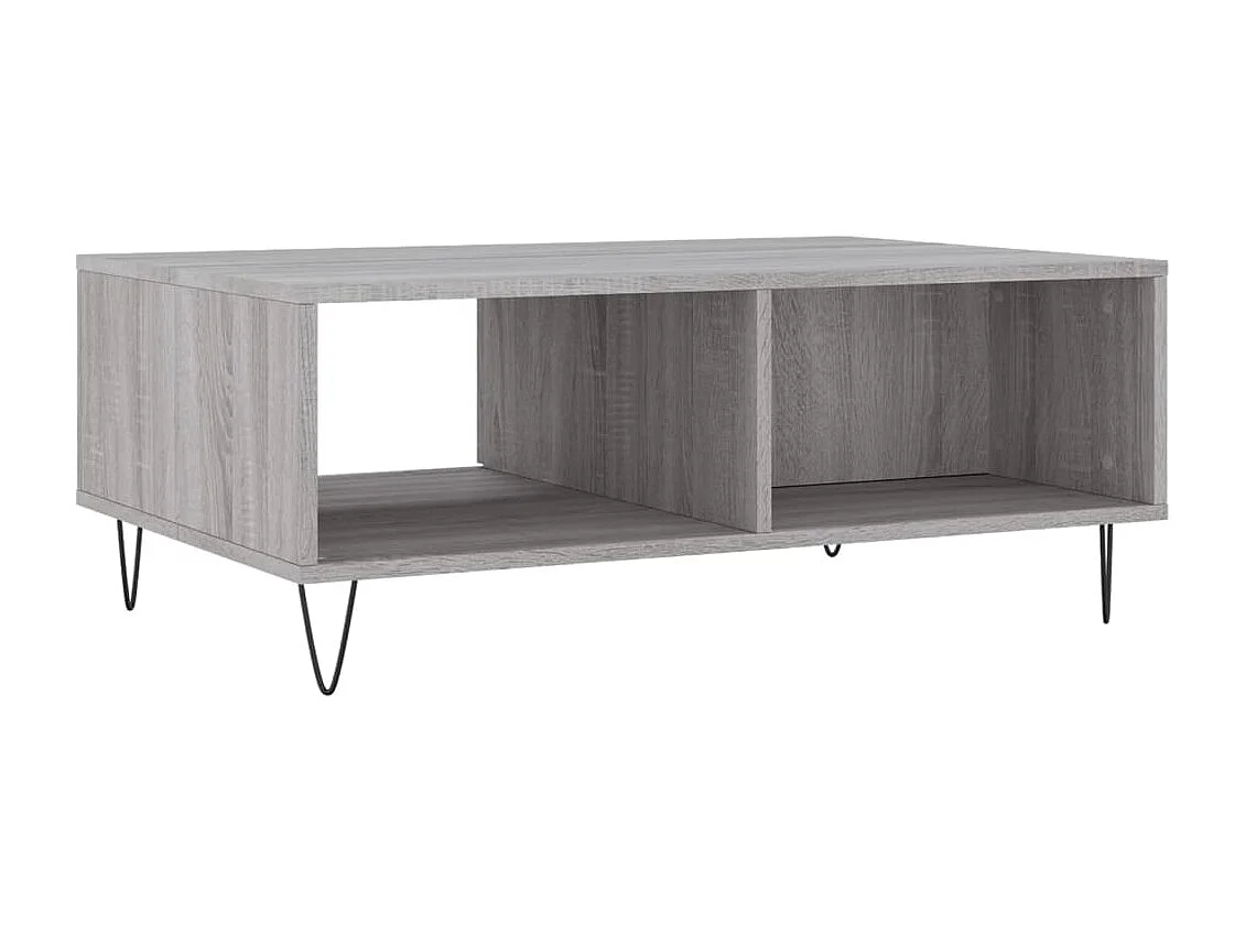 Tavolino da Salotto Grigio Sonoma 90x60x35 cm Legno Multistrato