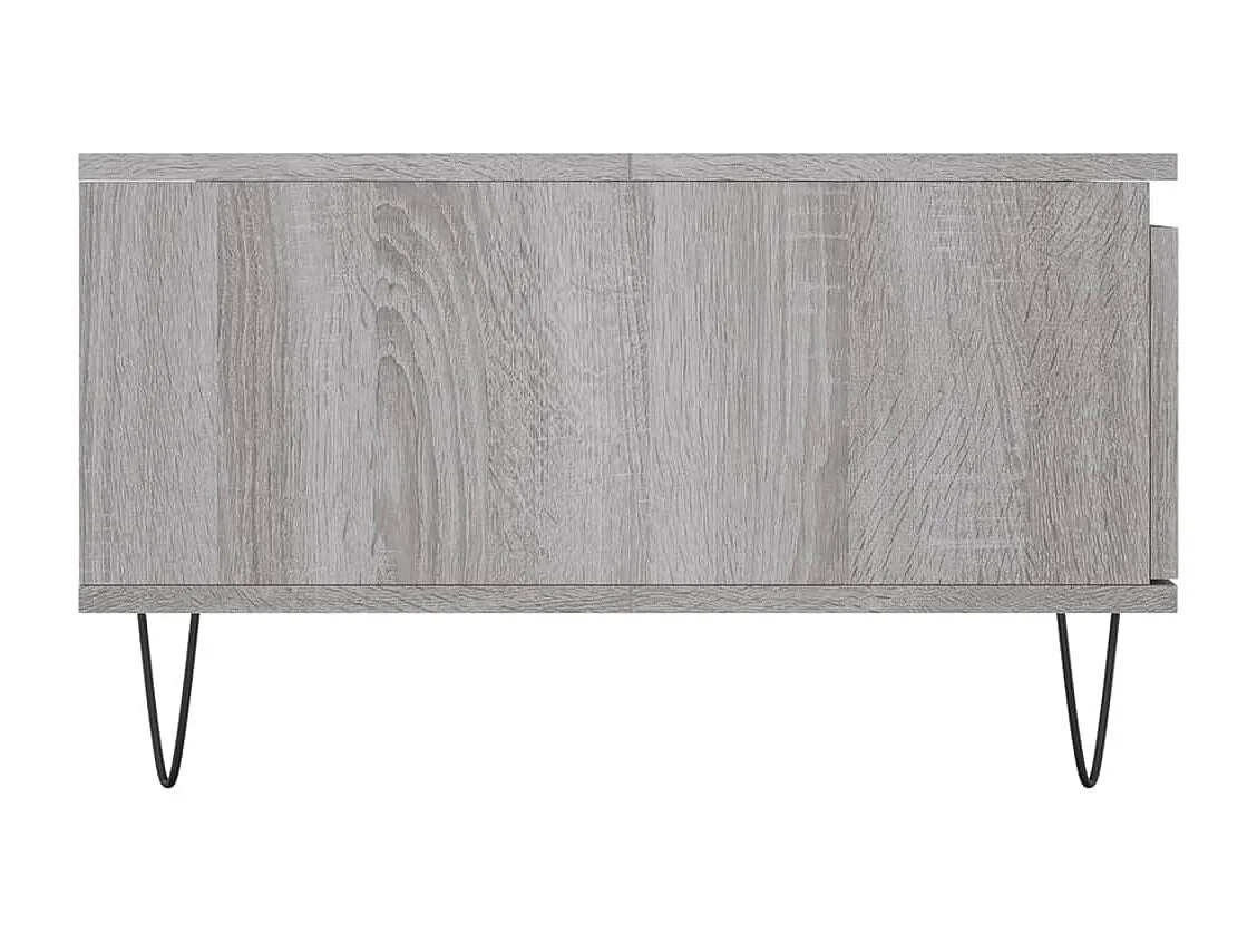 Salontafel 90x60x35 cm bewerkt hout grijs sonoma eikenkleurig